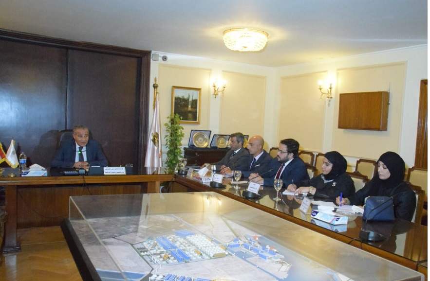 جانب من لقاء وزير التموين وفد من وزارة التجارة والصناعة بدولة الكويت