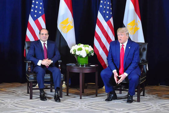 الرئيس السيسي والرئيس ترامب .. أرشيفية
