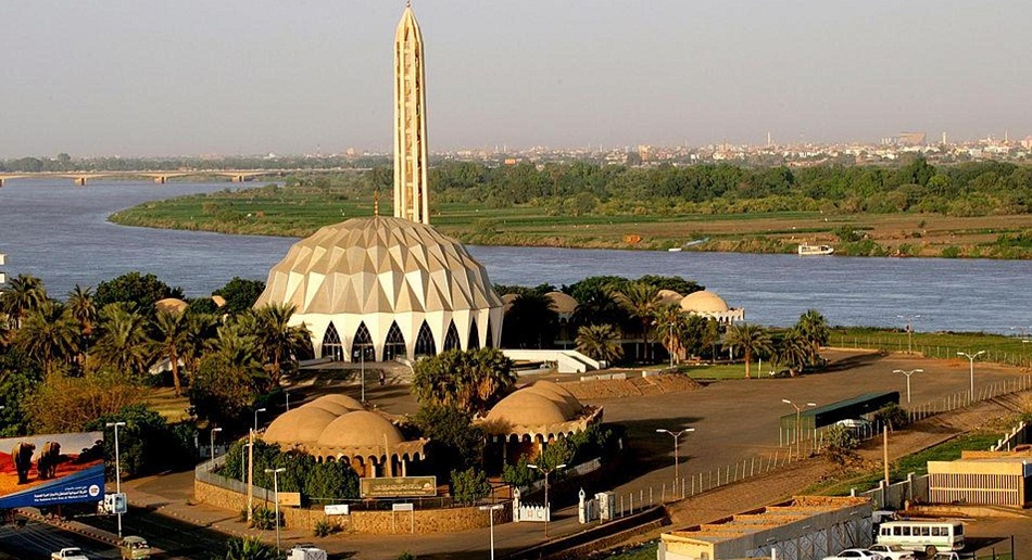 أحد مساجد مدينة الخرطوم السودان