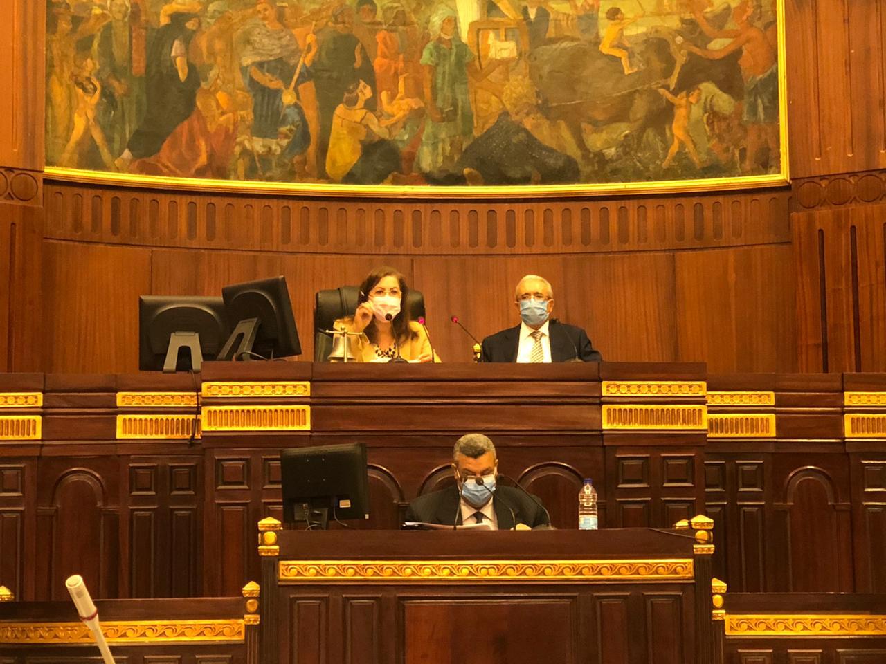 وزيرة التخطيط خلال مناقشتها قانون التخطيط بلجنة الموازنة بالبرلمان