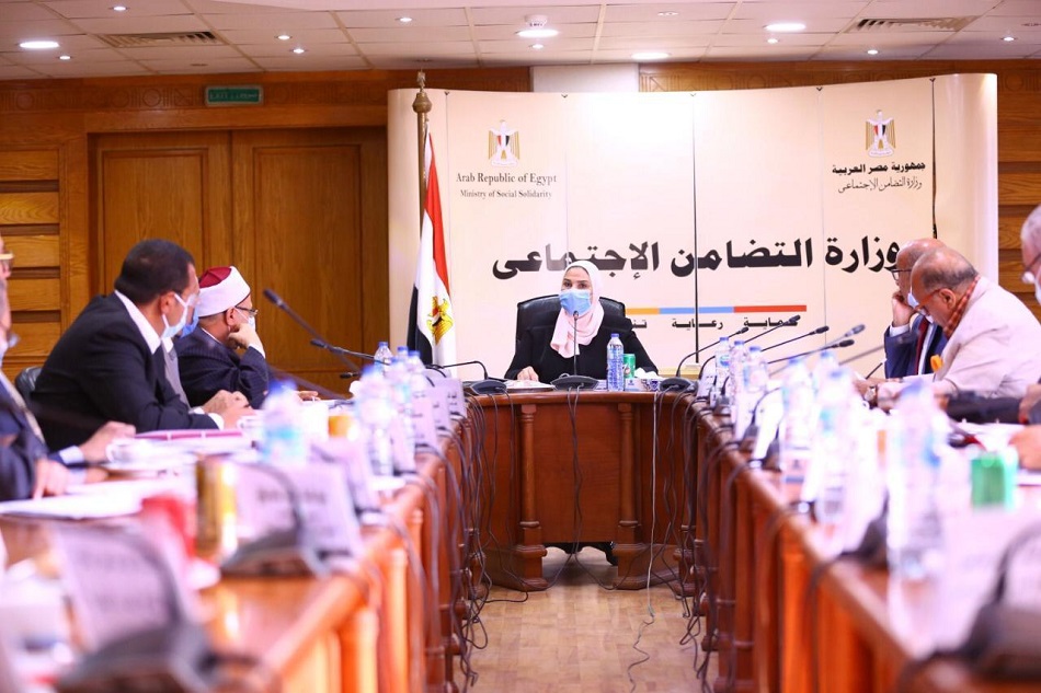 جانب من اجتماع مجلس إدارة بنك ناصر الاجتماعي