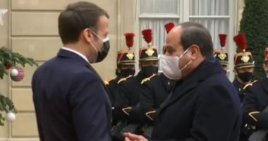 الرئيس السيسي وماكرون