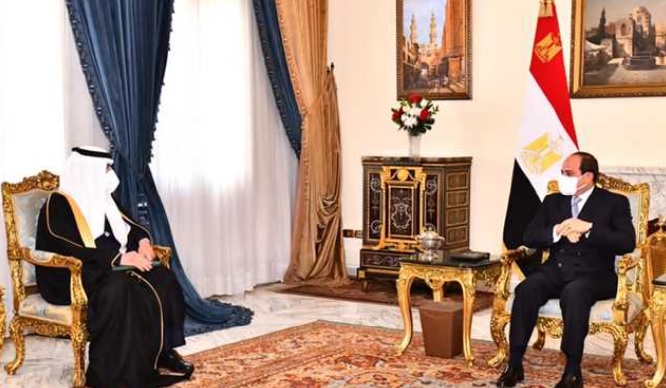 الرئيس السيسي يستقبل عضو مجلس الوزراء السعودي