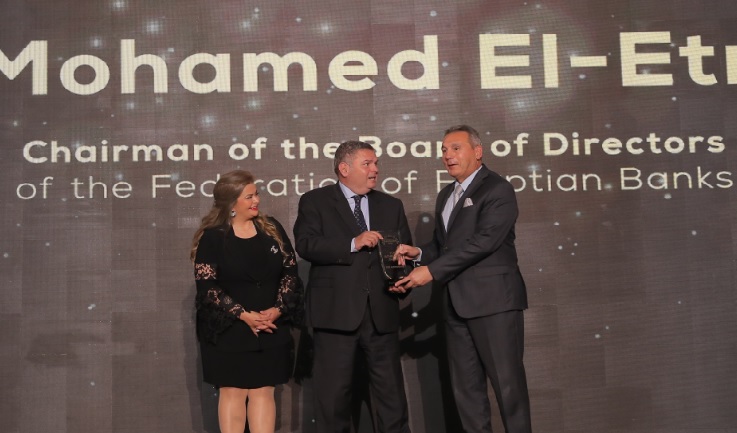 محمد الإتربي أثناء التكريم