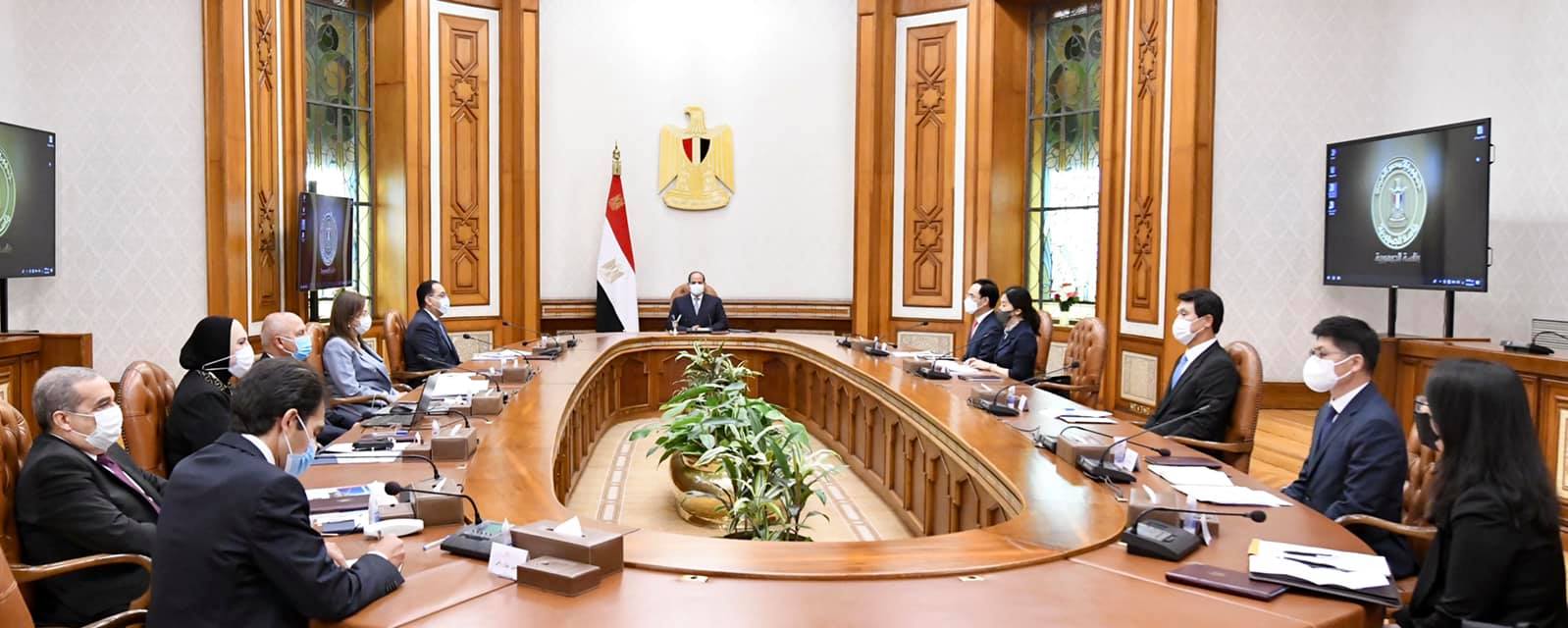 الرئيس السيسى خلال اللقاء