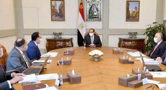 الرئيس السيسي خلال الاجتماع