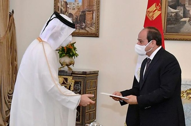 الرئيس السيسي يلتقي وزير خارجية دولة قطر