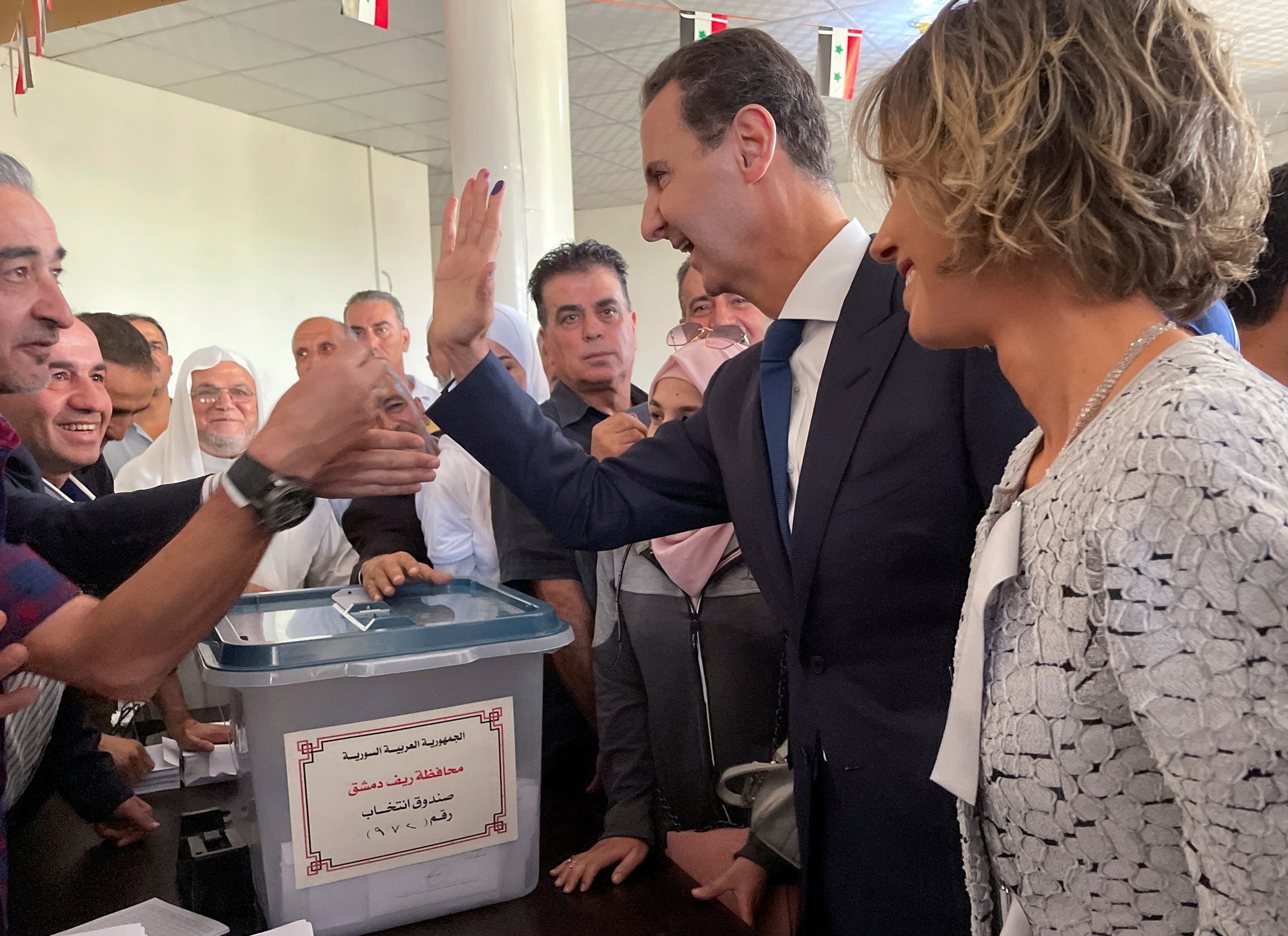 بشار الأسد يفوز برئاسة سوريا