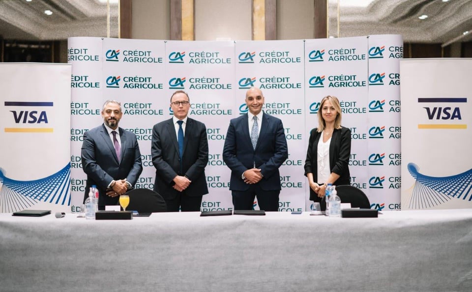 بنك كريدي أجريكول يجدد إتفاقية الشراكة مع «فيزا مصر» لمدة 5 سنوات