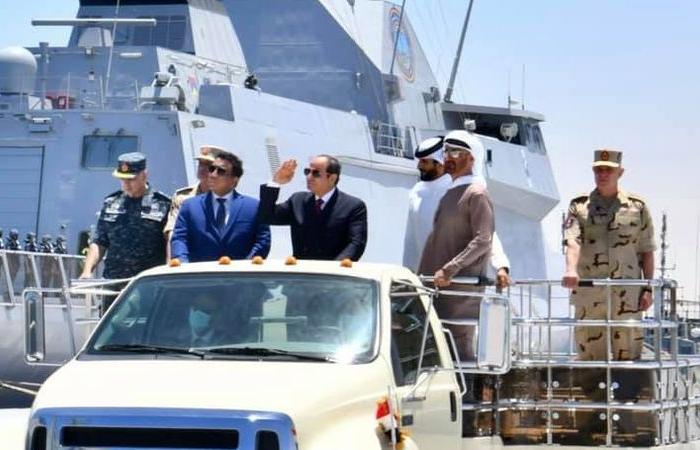 الرئيس السيسي يفتتح قاعدة 3 يوليو البحرية