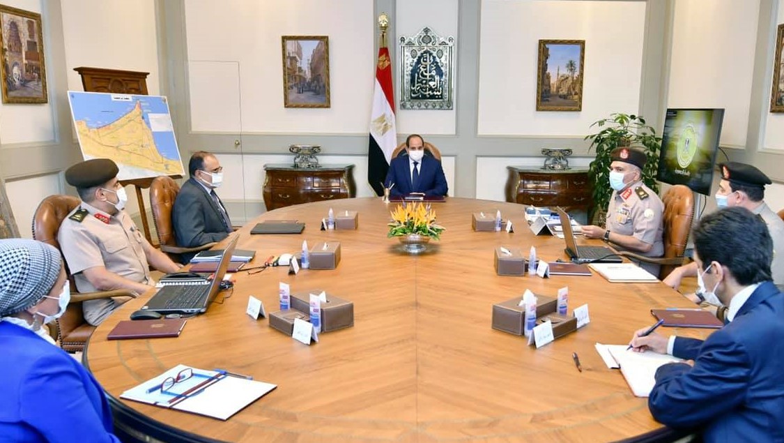 الرئيس السيسي خلال الاجتماع