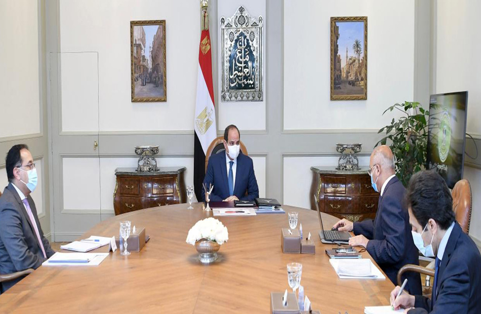 الرئيس السيسي خلال الاجتماع
