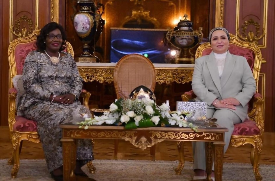 السيدة انتصار السيسى،بالسيدة الأولى لجمهورية إفريقيا الوسطى