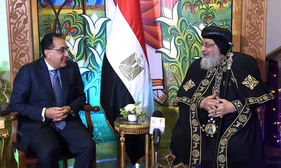 رئيس الوزراء يهنئ البابا تواضروس الثاني بمناسبة عيد الميلاد المجيد