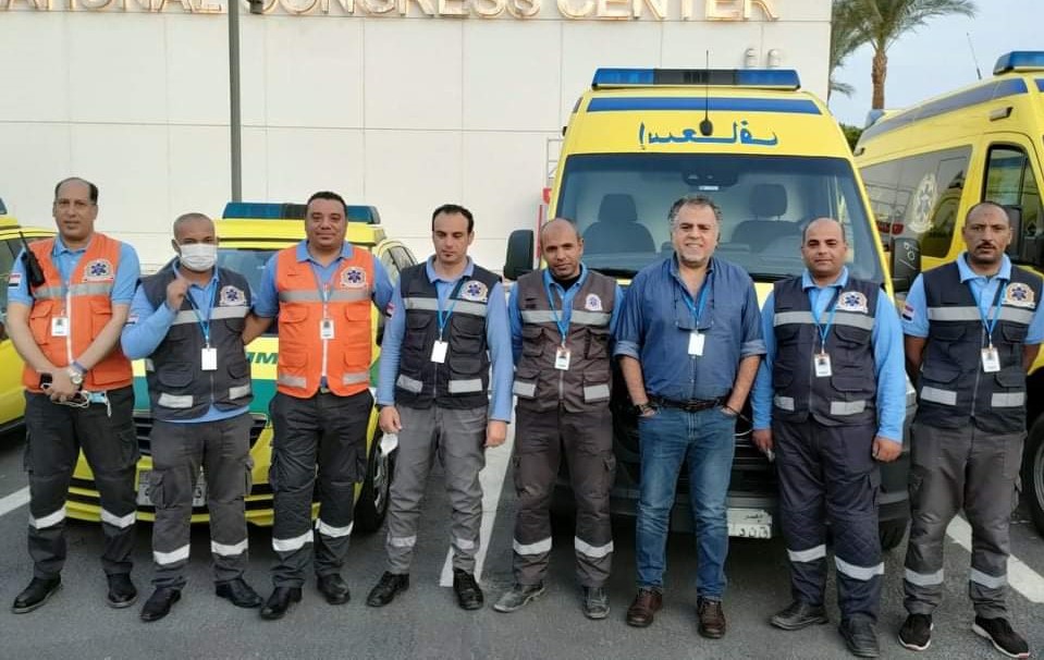 أفراد من هيئة الإسعاف المصرية