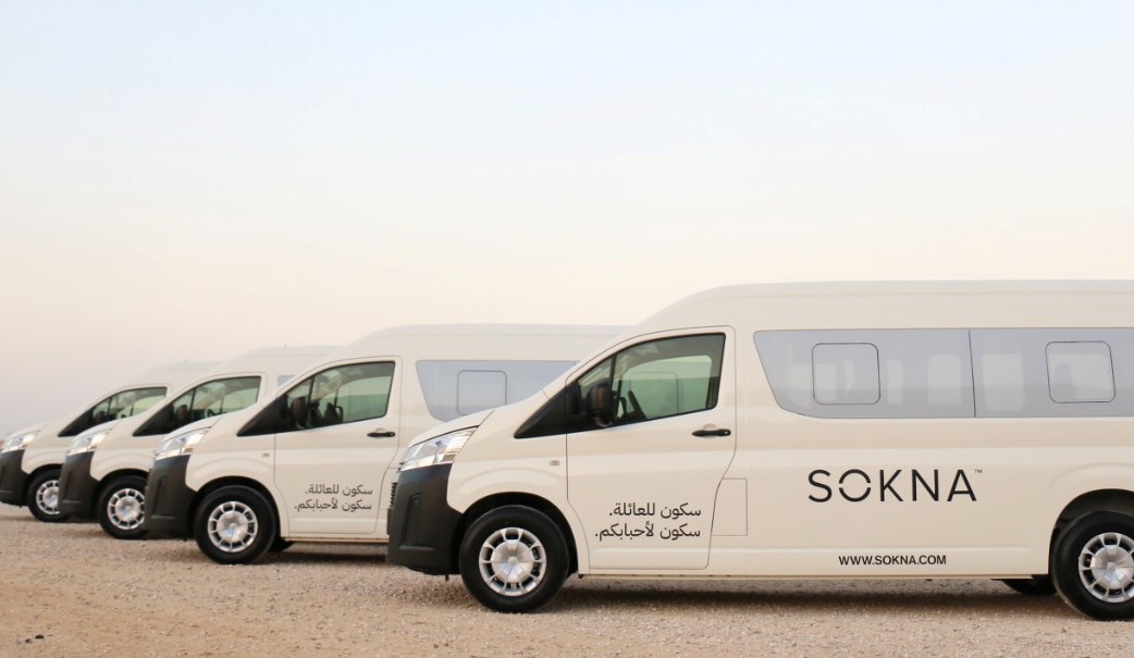 اسطول سيارات شركة «SOKNA»