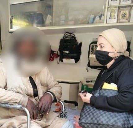 وزيرة التضامن توجه بإنقاذ 3 مواطنين بلا مأوى بينهم 2 مرضى نفسيين