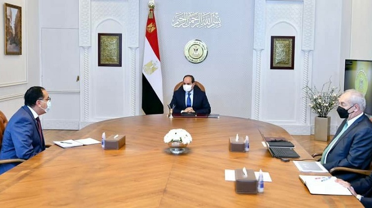 الرئيس السيسي خلال الاجتماع