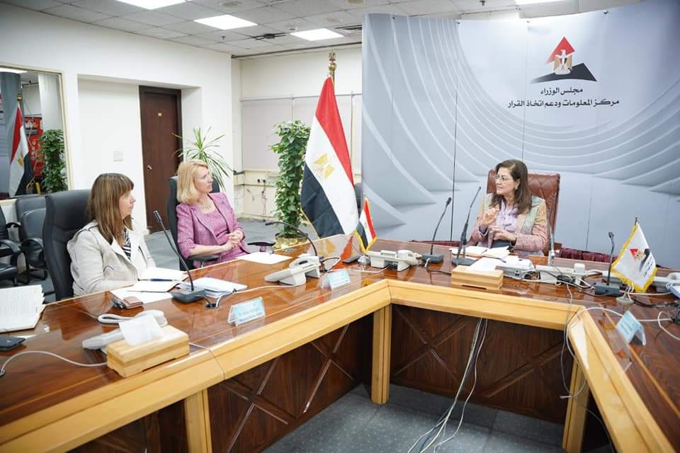 وزيرة التخطيط تلتقي رئيسة قسم الاقتصاد في البنك الأوروبي لإعادة الإعمار والتنمية