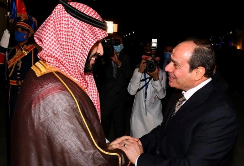 الرئيس السيسي يستقبل ولي العهد السعودي