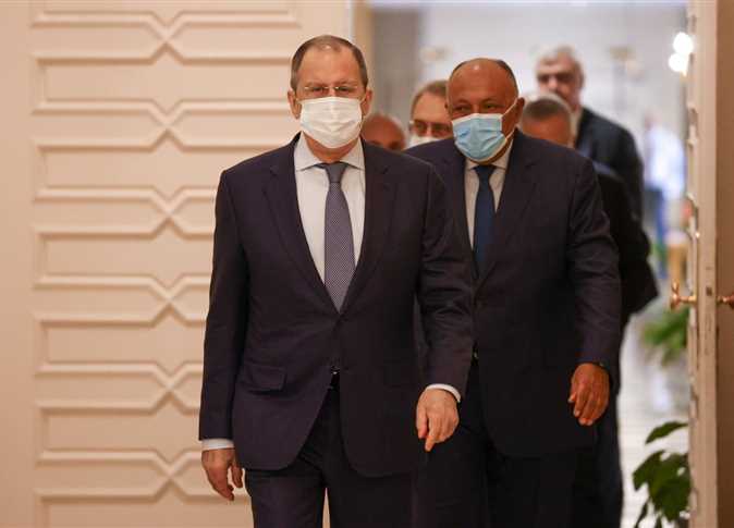 لقاء سامح فهمي ووزير خارجية روسيا