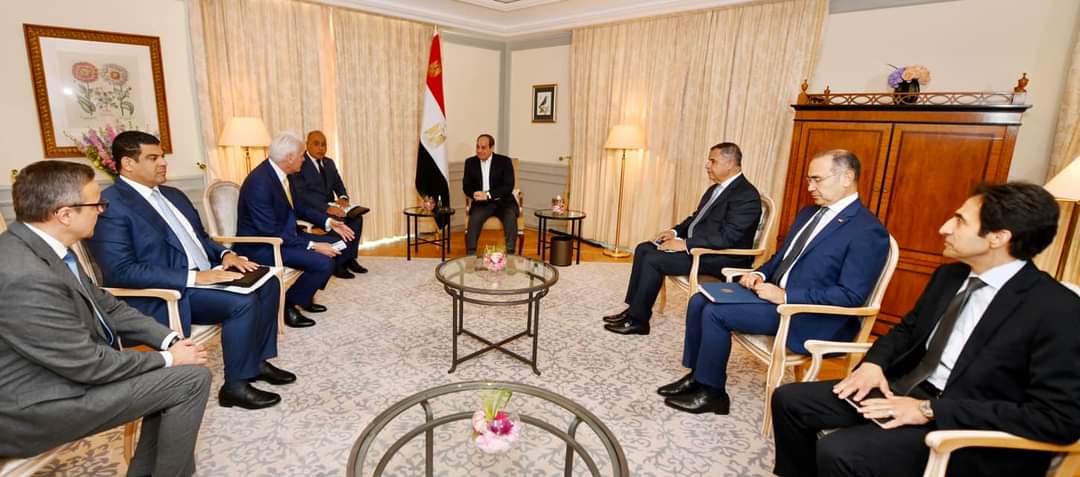 الرئيس السيسي يستقبل رئيس «لورسن» الألمانية للصناعات البحرية