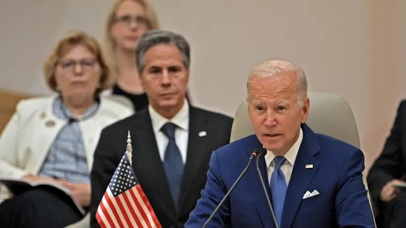 الرئيس الأمريكي خلال قمة جدة