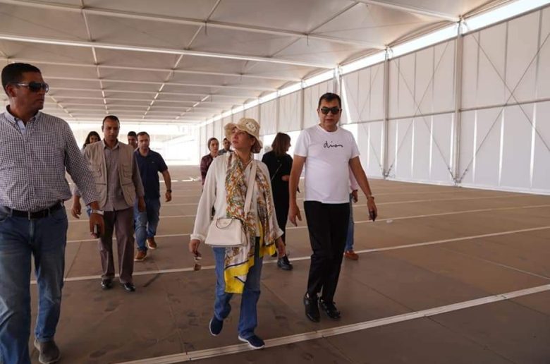 وزيرة البيئة تتفقد أعمال تطوير المنطقتين الزرقاء والخضراء لمؤتمر المناخ COP27