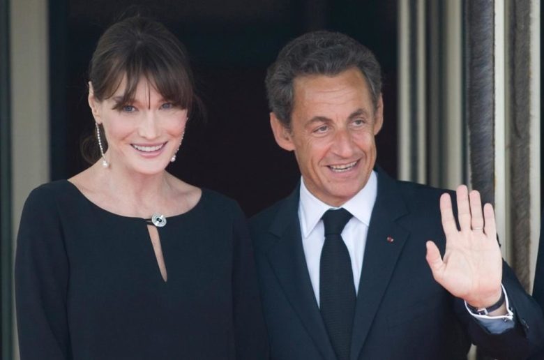 ساركوزي وزوجته كارلا بروني