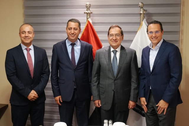 وزير البترول خلال المباحثات
