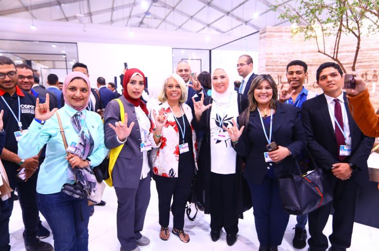 وزيرة التضامن تلتقي مع ممثلي «المجتمع المدني» بالمنطقة الزرقاء بمؤتمر المناخ 