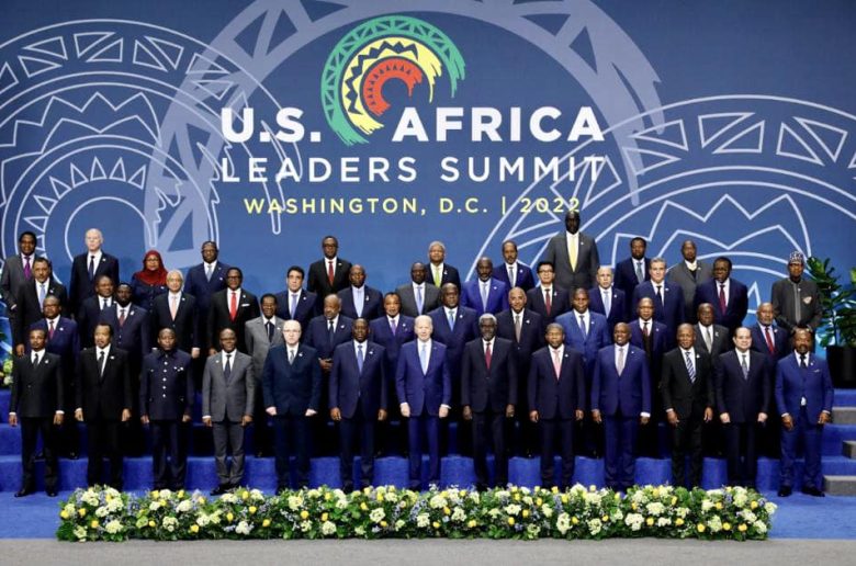 الرئيس السيسي والرئيس الأمريكي مع قادة الدول الإفريقية