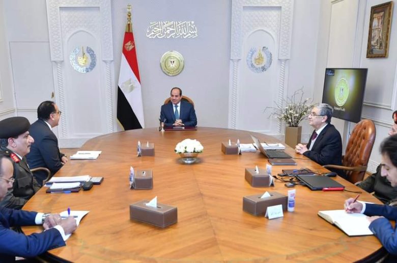 الرئيس السيسي يوجه بتوفير الموارد المالية الخاصة بالتغذية الكهربائية لمشروعات استصلاح الأراضي
