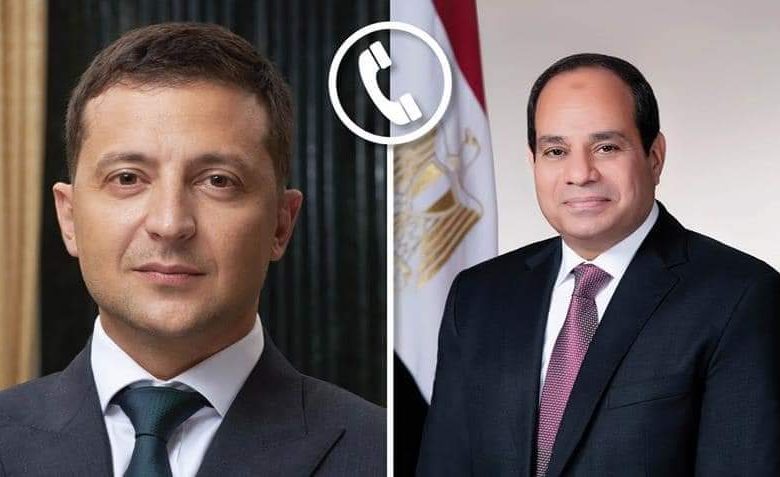 الرئيس السيسي يؤكد دعم مصر لجميع المساعي لتهدئة الأوضاع بأوكرانيا