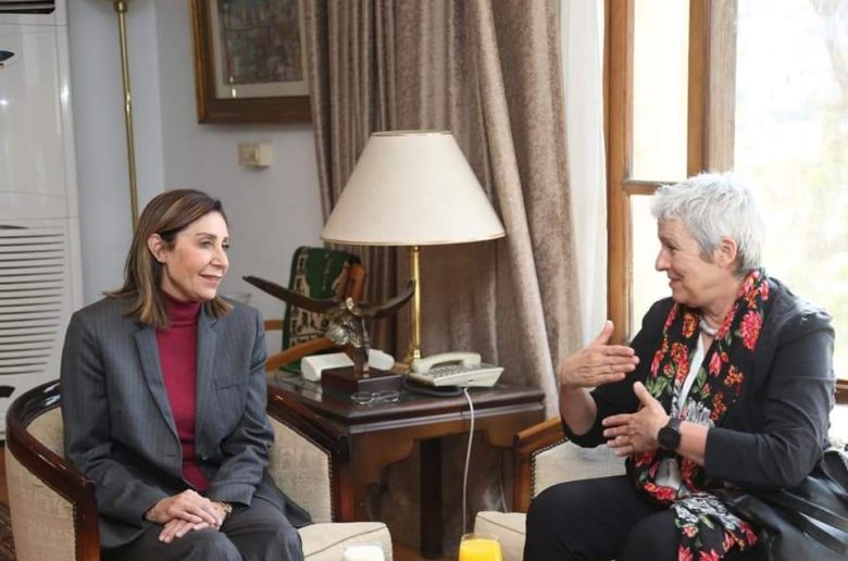 وزيرة الثقافة تبحث مع رئيس معهد «جوته» بميونخ تكثيف التعاون