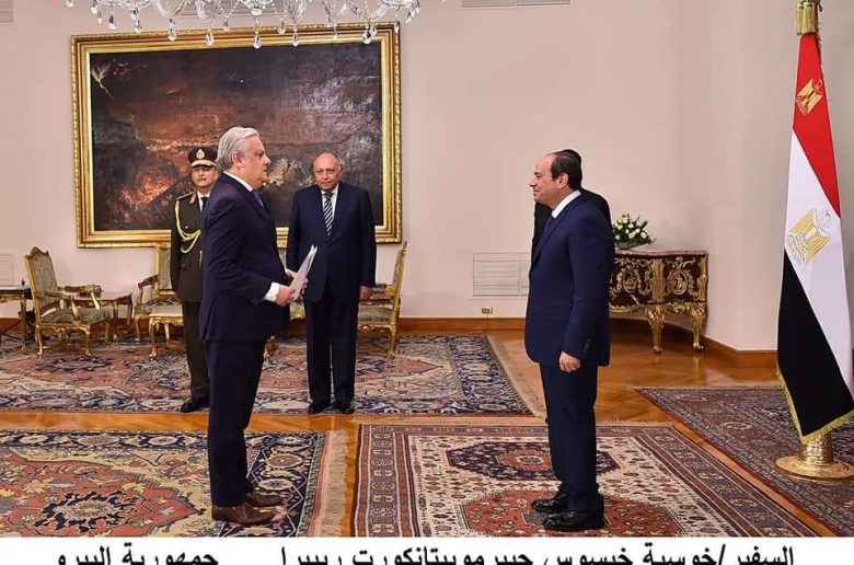 الرئيس السيسي يتسلم أوراق اعتماد عدد من السفراء المعتمدين لدى مصر