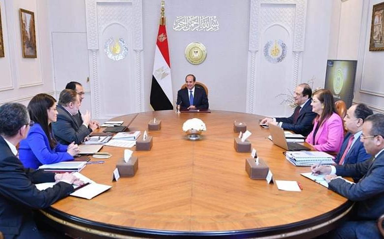 الرئيس السيسي يوجه بتعزيز النمو المستدام للناتج المحلي الإجمالي