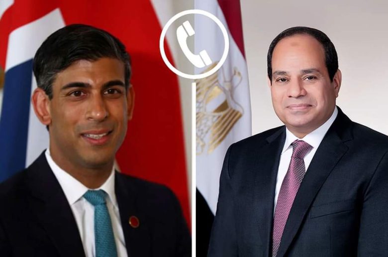 الرئيس السيسي يبحث تطورات الأزمة السودانية مع رئيس وزراء بريطانيا