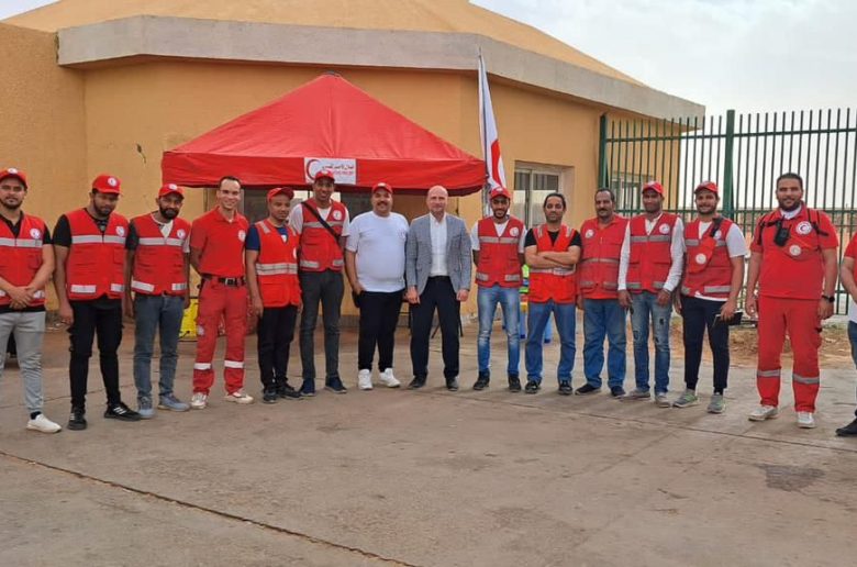 الهلال الأحمر ينشىء مركز خدمة إغاثي إنساني عبر معبر «أرقين»