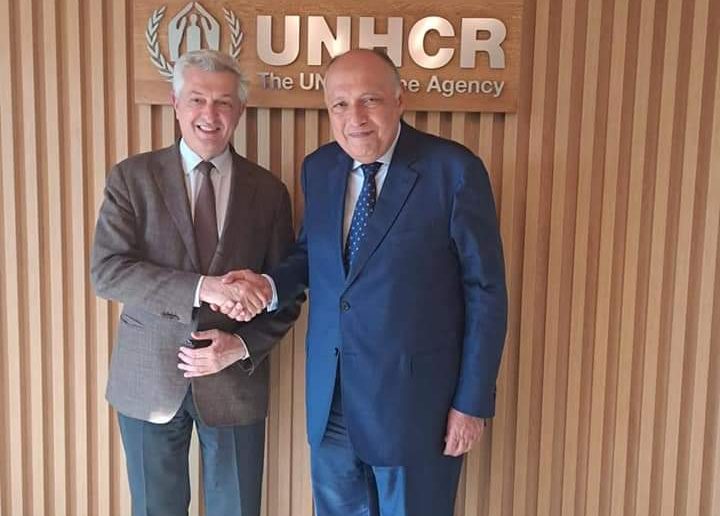 وزير الخارجية يناقش سبل تعزيز التعاون والشراكة مع مفوضية شئون اللاجئين
