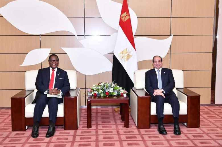 الرئيس السيسي يؤكد حرص مصر على تعزيز التعاون مع مالاوي