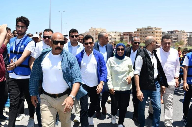 وزير الرياضة يطلق ماراثون من أجل التنمية بالعريش بمشاركة أبناء شمال سيناء