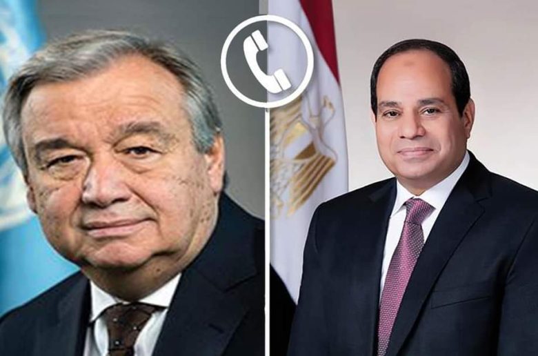 الأمم المتحدة تشكر «الرئيس السيسي» على جهود مصر لتسهيل وصول المساعدات لغزة