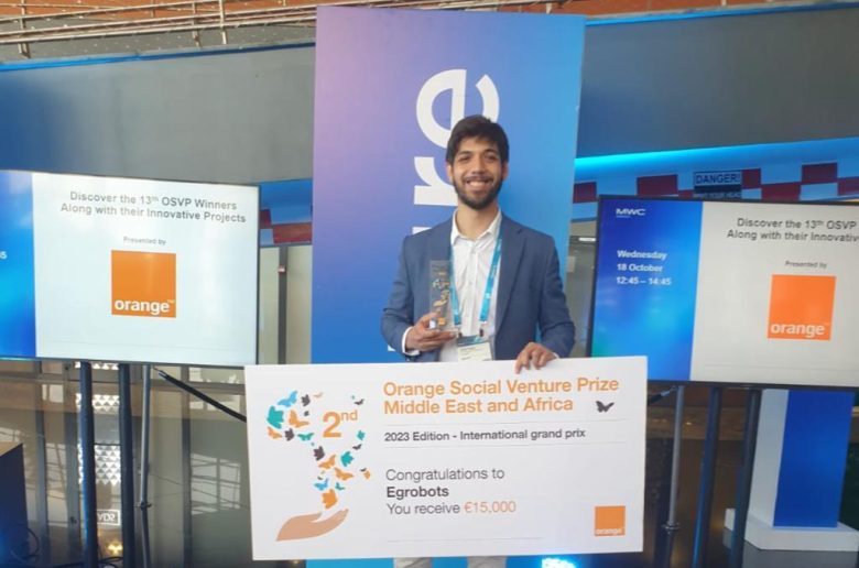 شركة Egrobots تفوز بالمركز الثاني في مسابقة اورنچ الدولية للمشروعات الناشئة