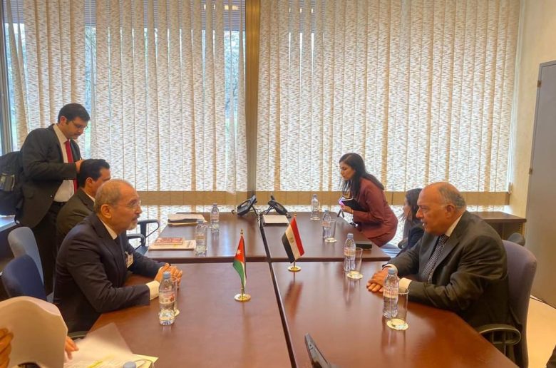 وزير الخارجية ونظيره الأردني يستعرضان تطورات الحرب ضد قطاع غزة