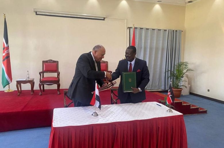 مصر وكينيا توقعان 4 مذكرات تفاهم بمجالات النقل البحري والكهرباء والزراعة والخدمات البيطرية