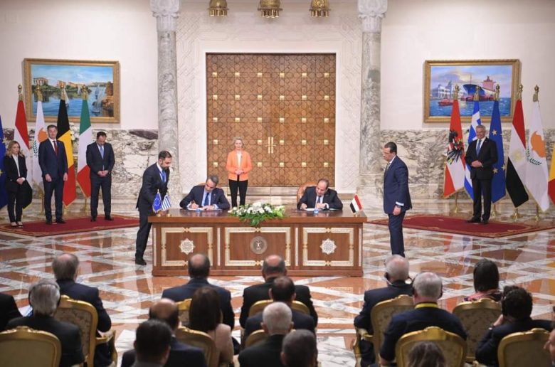 الرئيس السيسي ورئيس الوزراء اليوناني يوقعان الإعلان المشترك لتأسيس مجلس التعاون رفيع المستوى