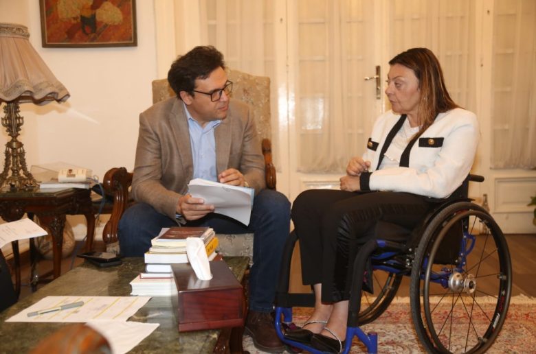 لقاء وزير الثقافة مع المُشرِف العام على المجلس القومي للأشخاص ذوي الإعاقة