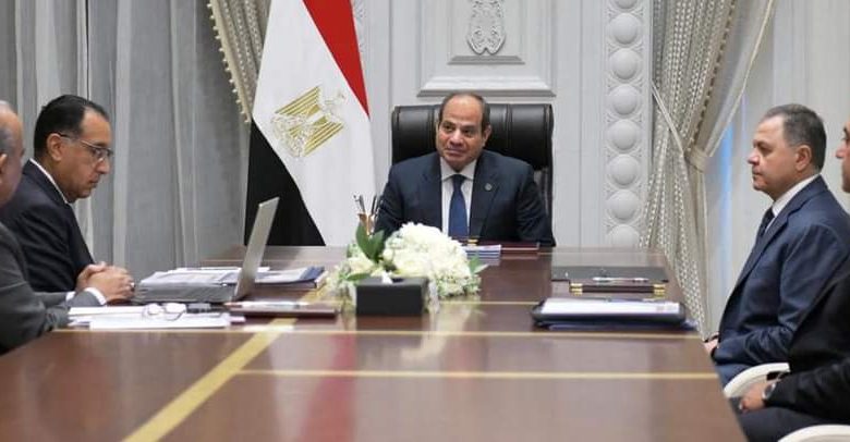 الرئيس السيسي يتابع خطة العمل الحكومية لضمان استدامة واستقرار التغذية الكهربائية