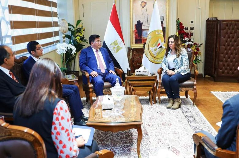 وزيرة التنمية المحلية تلتقي وفد من مؤسسة رجال الأعمال المصريين الصينيين